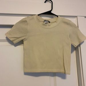 ZARA RIBBED CROP TOP